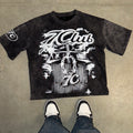 Black acid walls 7Club t-shirt ￼